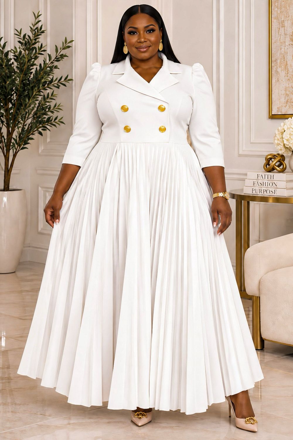 Holy Fancy Pleated Dress