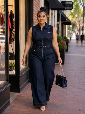 Sassy Denim Jumpsuit