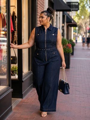 Sassy Denim Jumpsuit