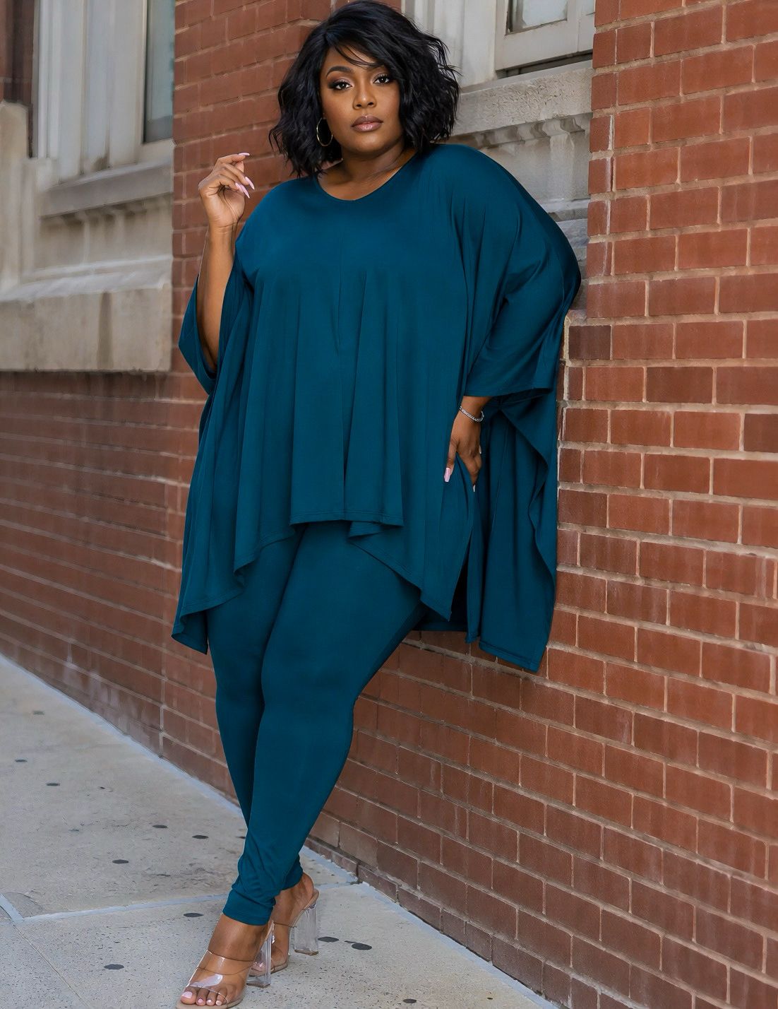 Teal Batwing Set