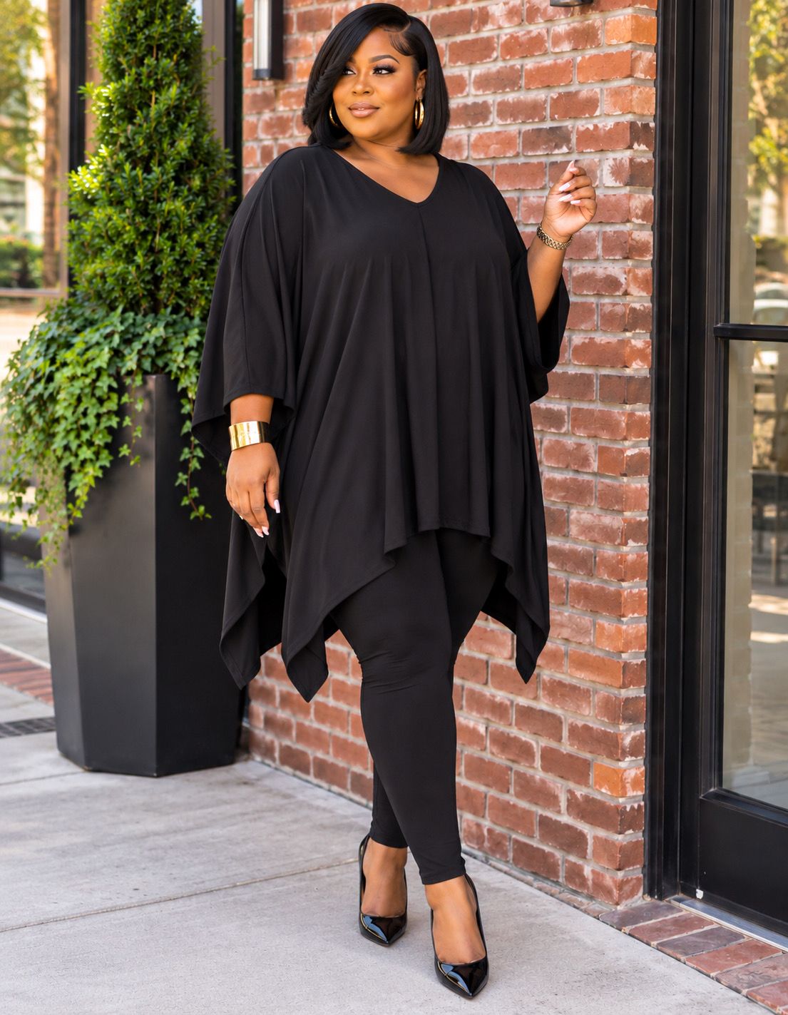 Black Batwing Set