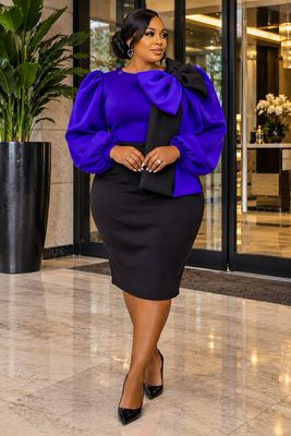 Violet Signature Bow Dress