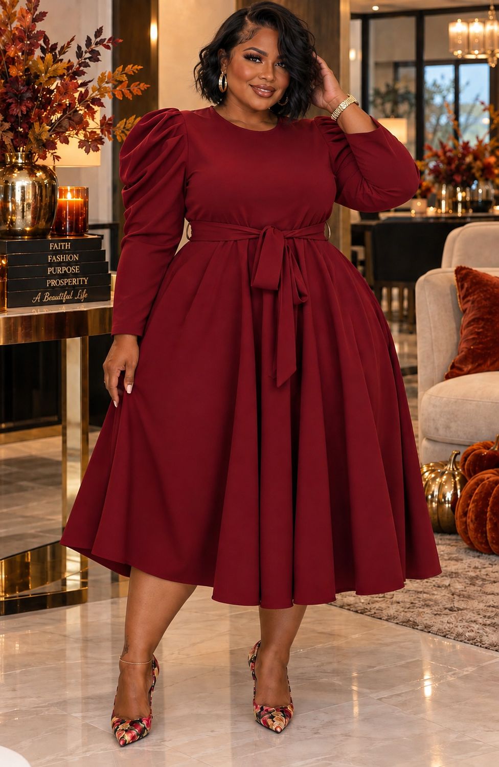 Wine Belle Dress
