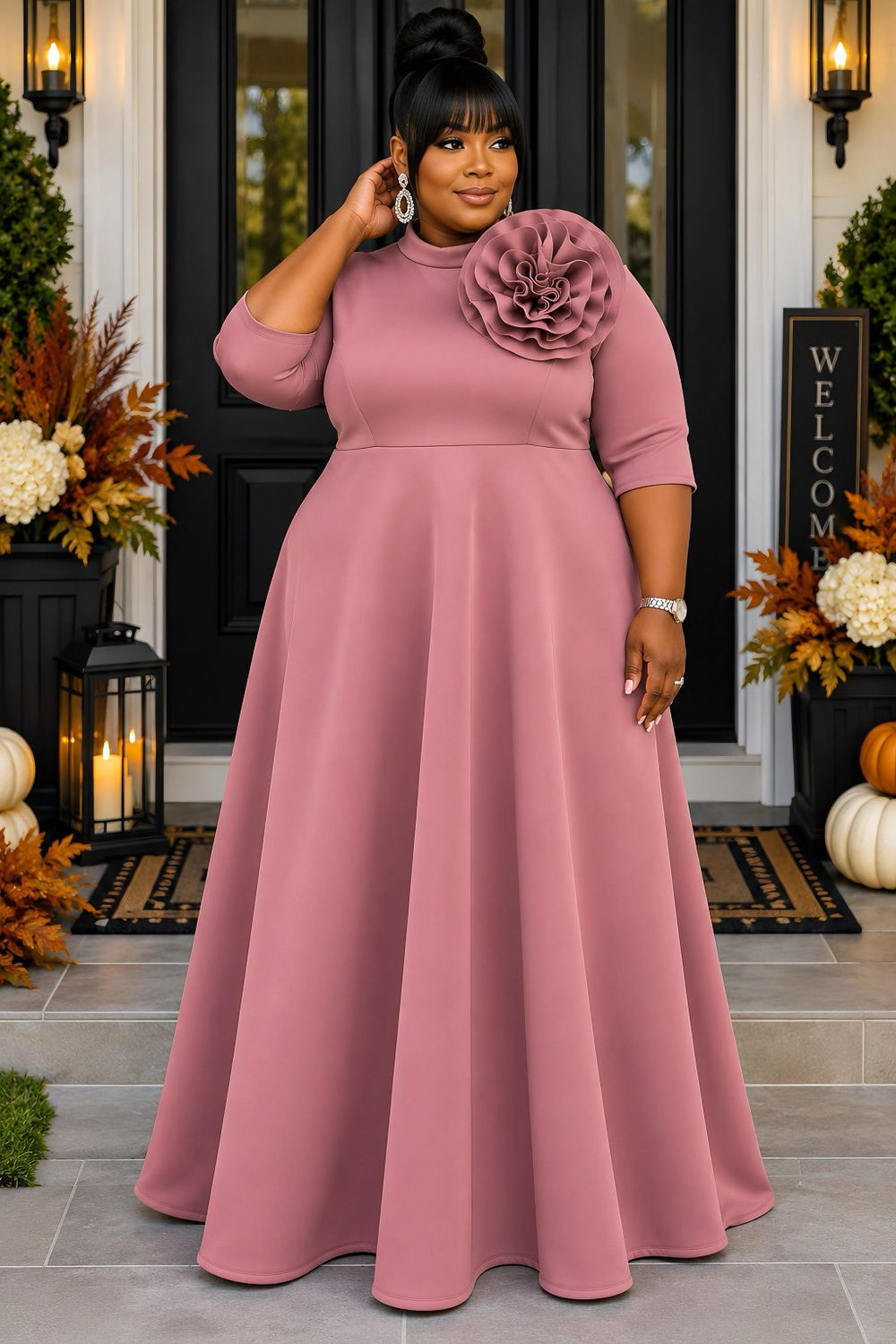 Mauve Solenne Dress
