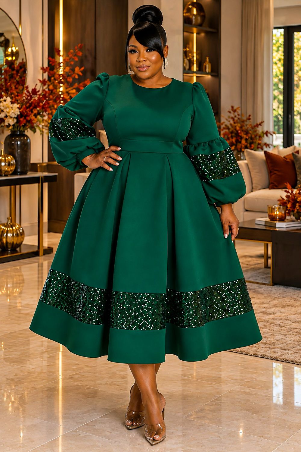 Emerald Southern Belle Dress