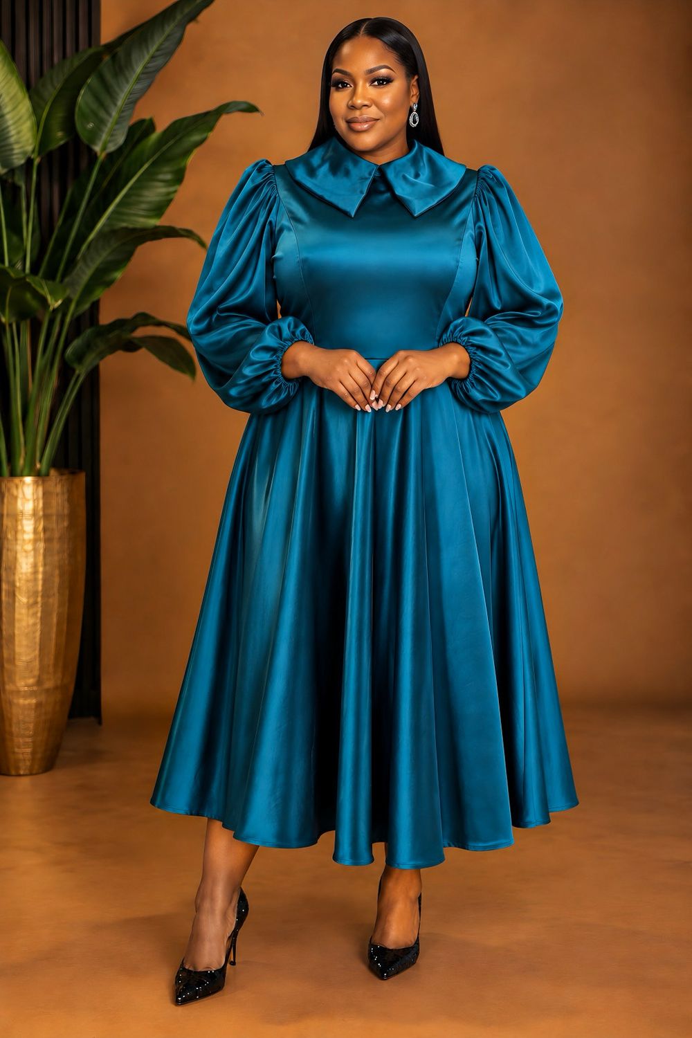Fantasy Teal Swing Dress