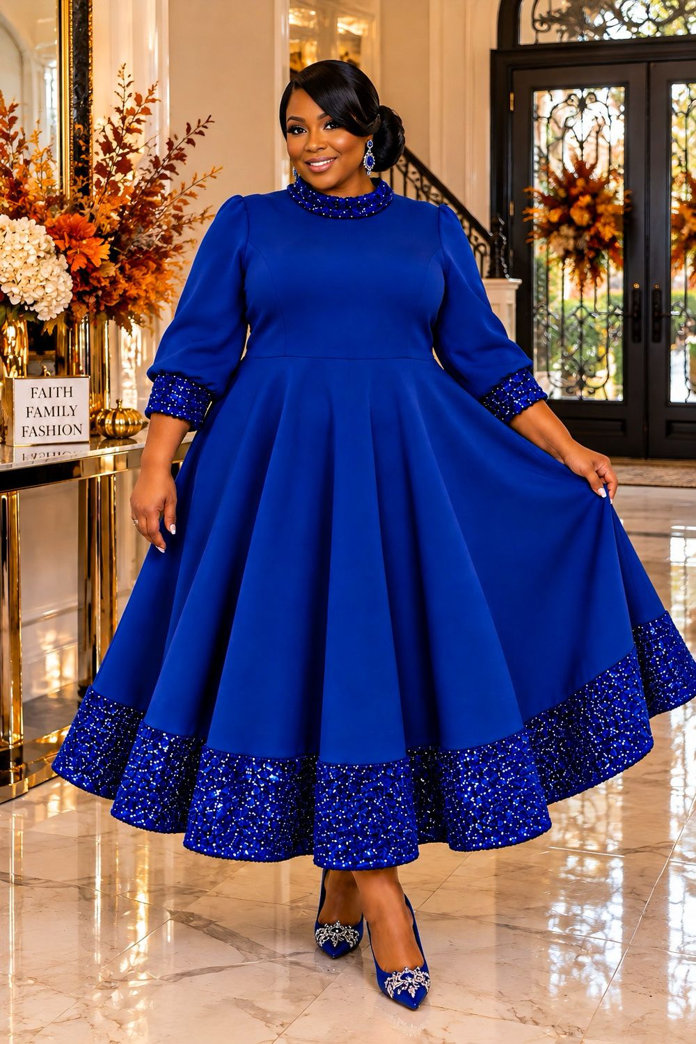 Royal Splendor Sequin Dress