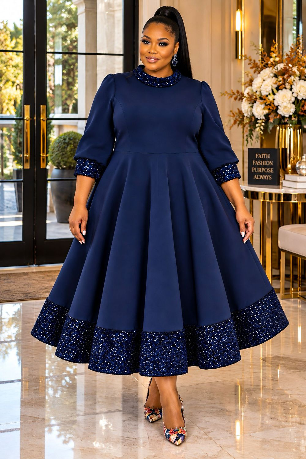 Moonlight Splendor Sequin Dress