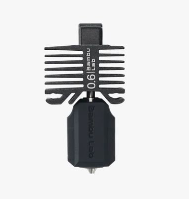 Hotend with hardened steel nozzle-0.6 mm (X1C,P1S,P1P)