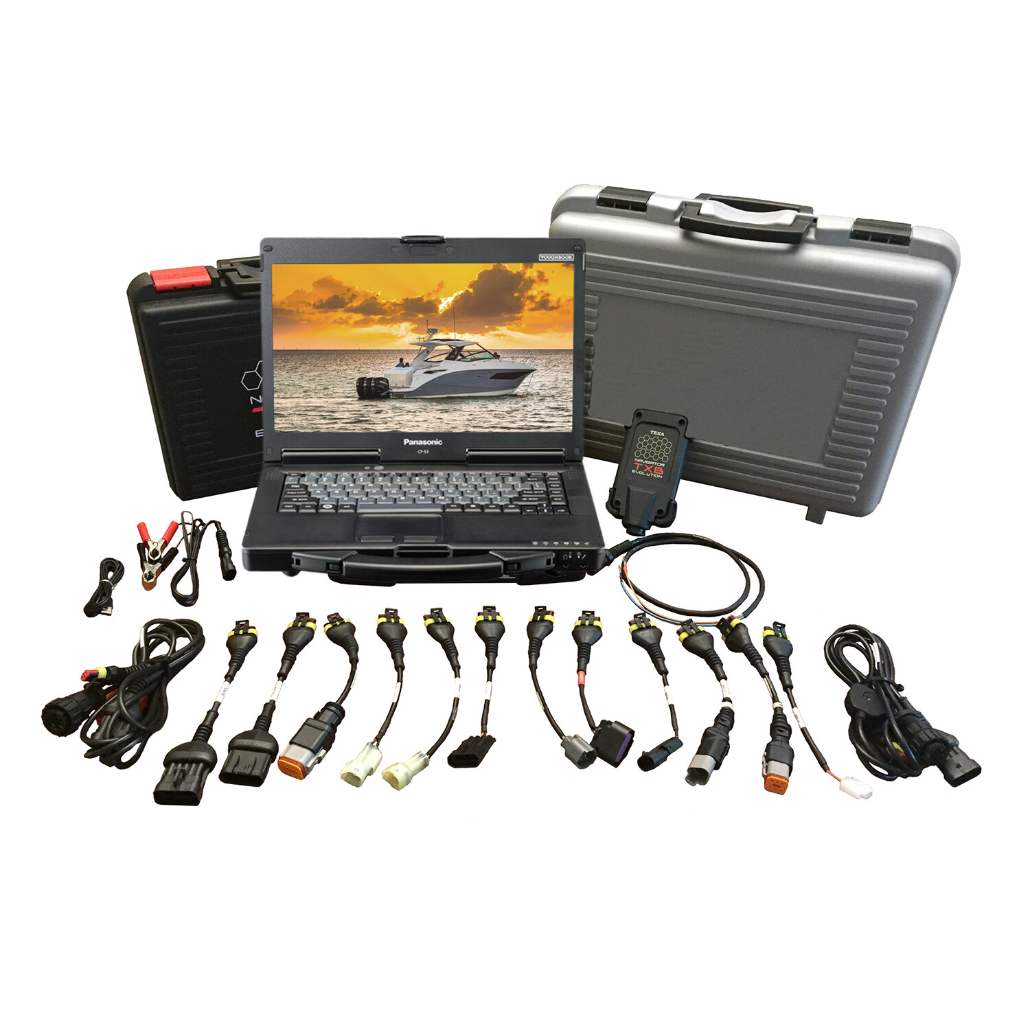 TEXA Dealer Level Marine Diagnostic Scanner Tool Full Gas & Diesel Coverage