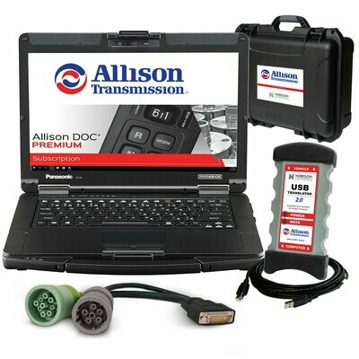 Allison DOC Transmission Full Factory Diagnostic Toughbook Premium Dealer Kit