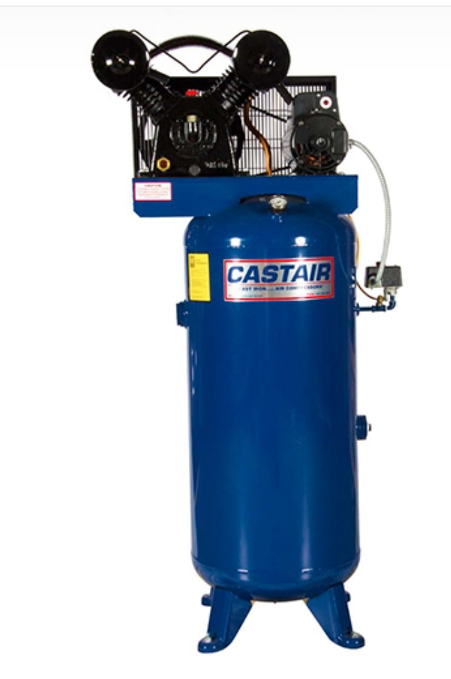 Castair 7.5HP Garage Air Compressor 2 Stage 80gal Commerical Grainger Ingersoll 80gallon