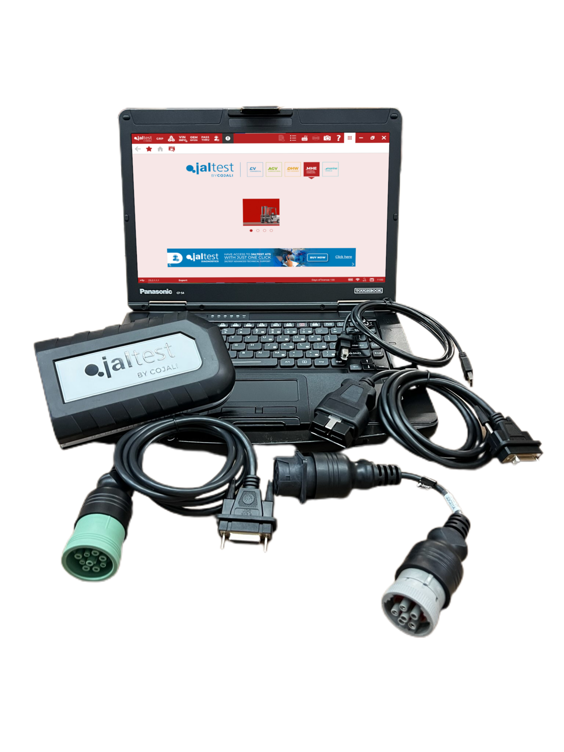 70001049 - Cojali Jaltest Material Handling Equipment (MHE) Diagnostic Kit w/Panasonic Toughbook