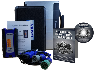 Detroit Diesel Diagnostic Link v8 & v6 Combo Professional License with NexIQ Scanner and Toughbook Dealer Package Detroit Diesel Diagnostic Link v8 & v6 Combo Professional License with NexIQ Scanner and Toughbook Dealer Package