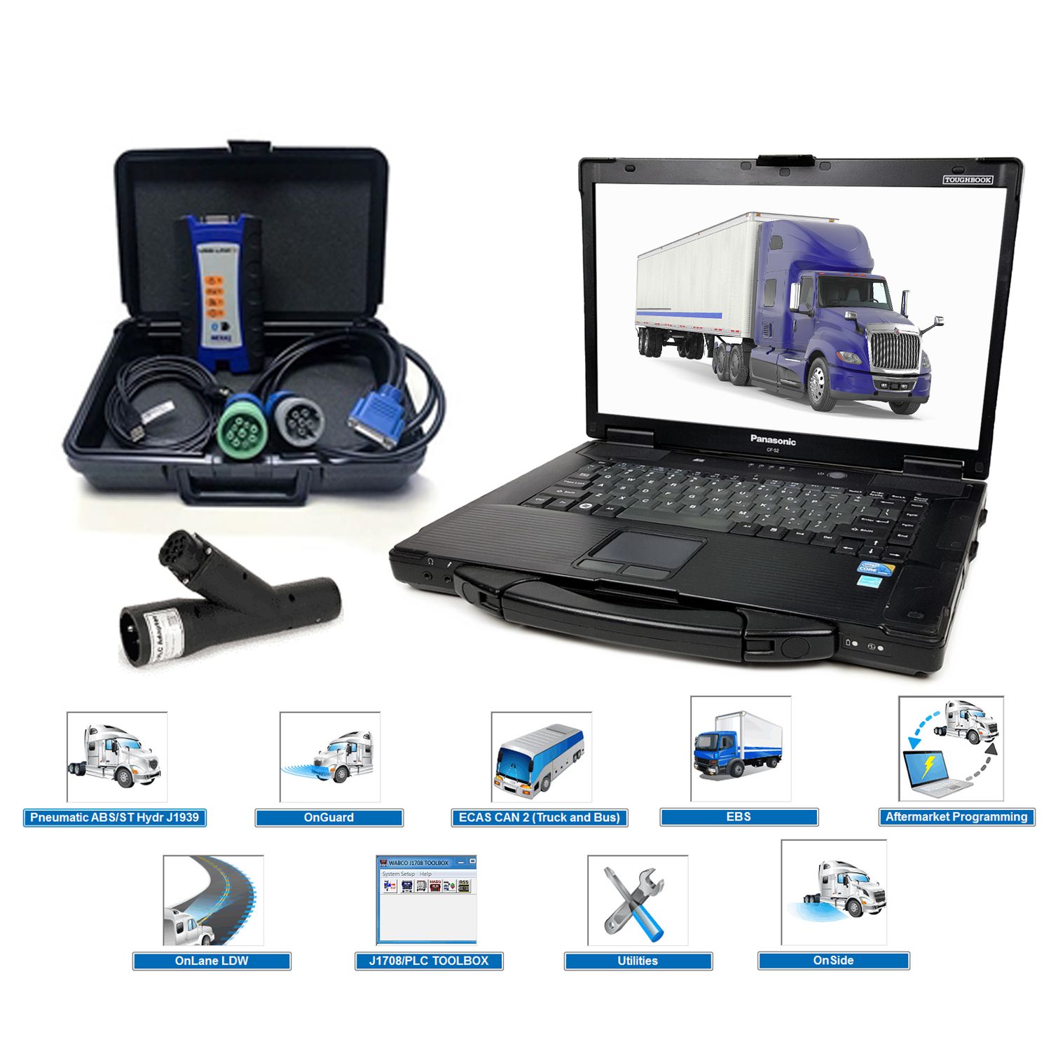 Oem Diagnostics Diesel ABS Software Nexiq Toughbook Bundle WABCO TOOLBOX PLUS Haldex Bendix ACOM Wabash Oem Diagnostics Diesel ABS Software Nexiq Toughbook Bundle WABCO TOOLBOX PLUS Haldex Bendix ACOM Wabash
