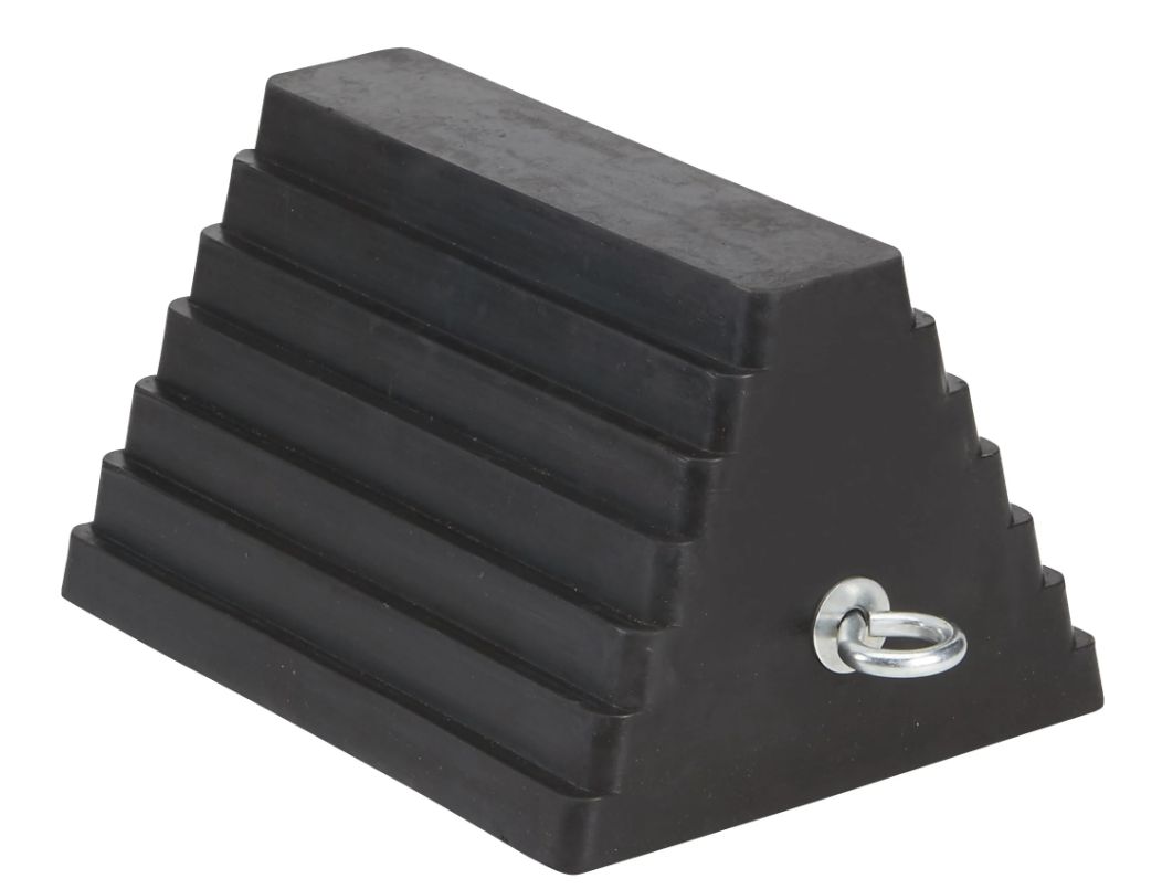 Double-Sided Pyramid Wheel Chock - All Rubber Double-Sided Pyramid Wheel Chock - All Rubber