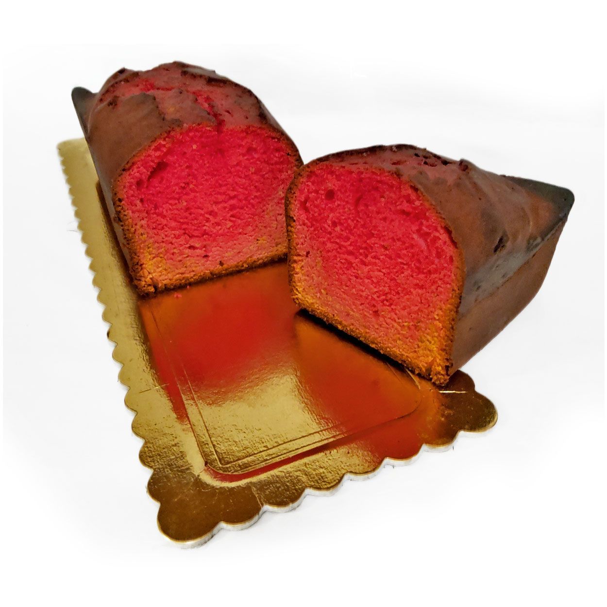 Plum-cake con Purea al Lampone