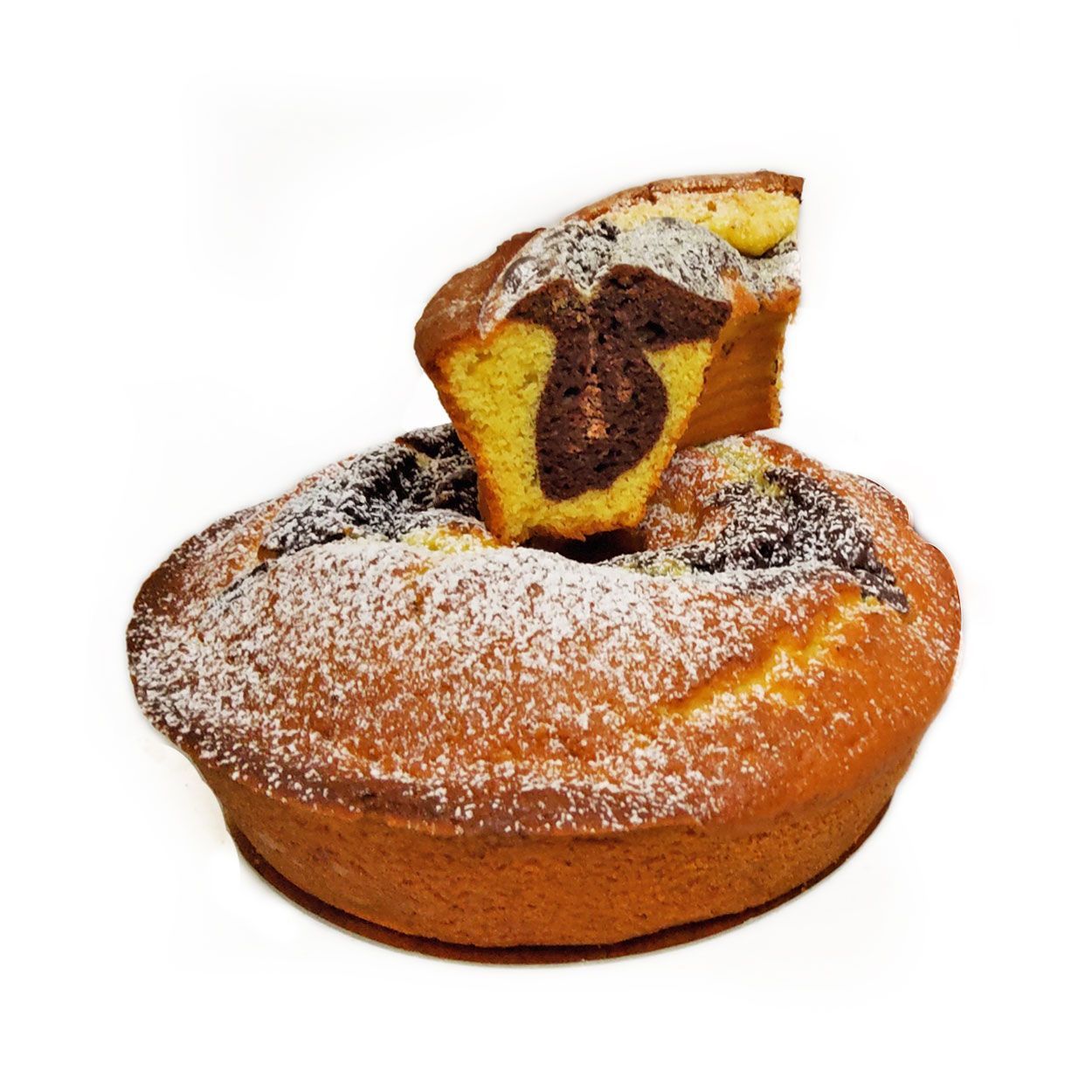 Ciambellone Marmorizzato Bianco e Nero