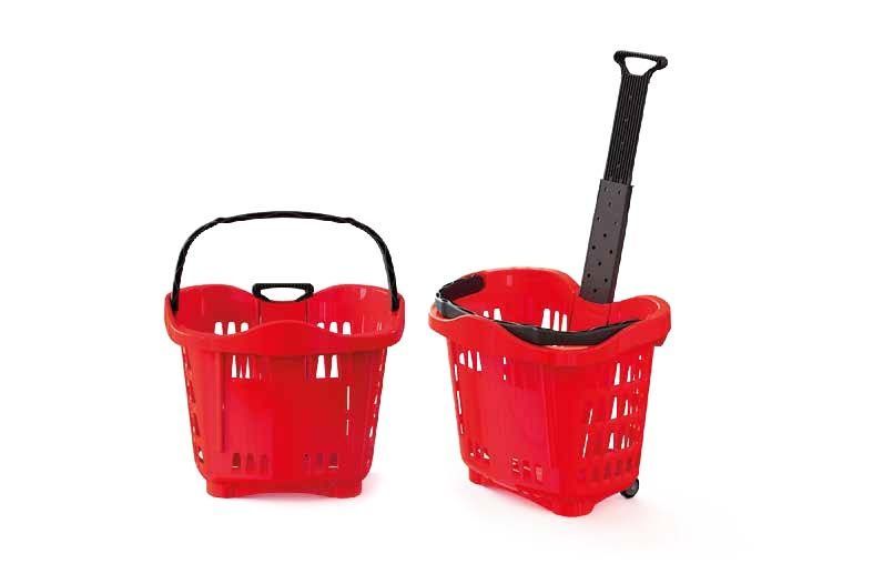PANIER A ROULETTES 42L