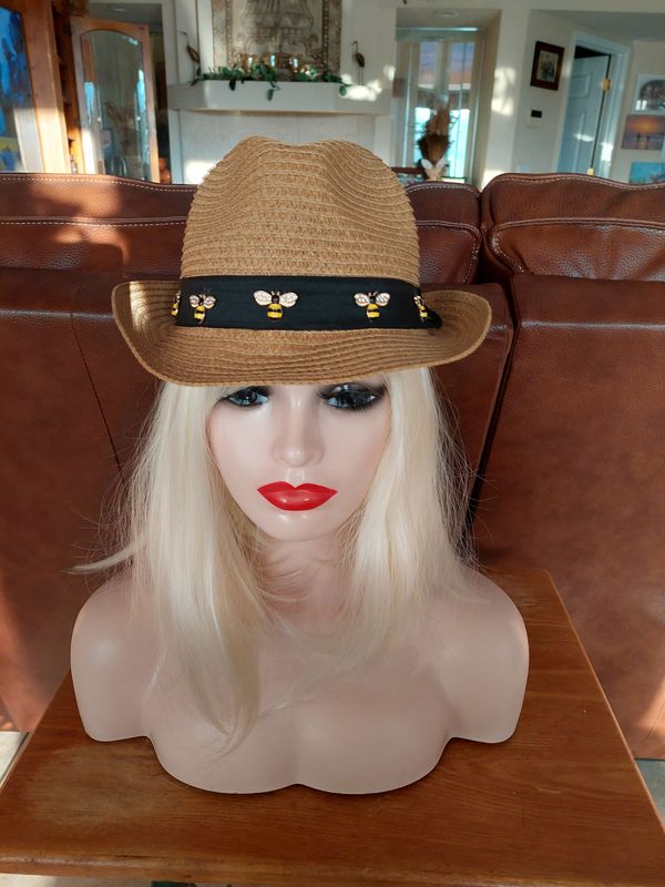 Khaki color fedora
