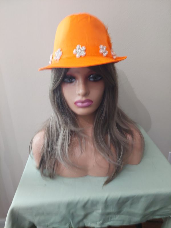 Orange fedora