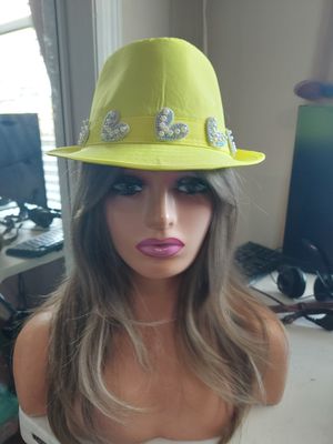 Lime green fedora