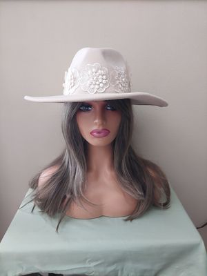 Off white big brim fedora
