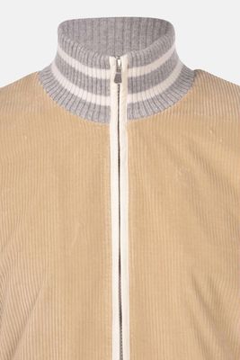 Corduroy Bomber Zip Jacket