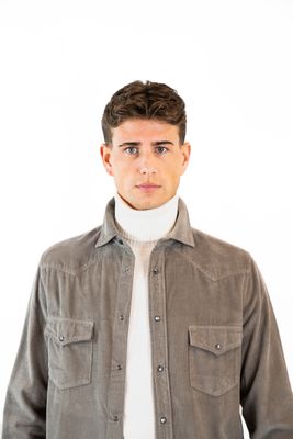 Rib Overshirt Grey