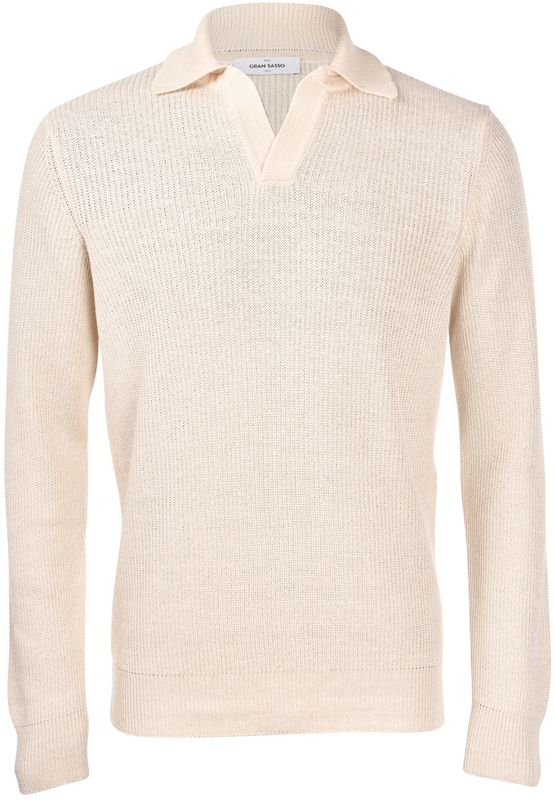 Knitted tennis trui Beige 23160/18658