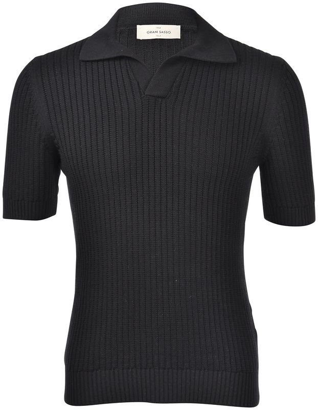 Tennis Polo Knitted Zwart 23139/18048