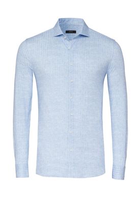 Shirt Herringbone Lichtblauw 82108-30