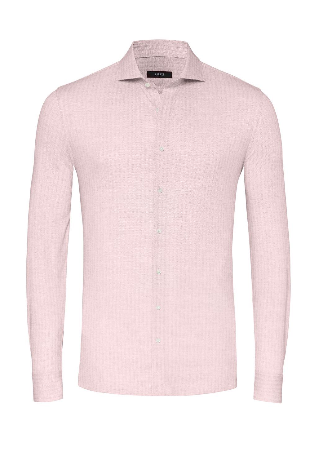 Shirt Herringbone Zand 82108-30