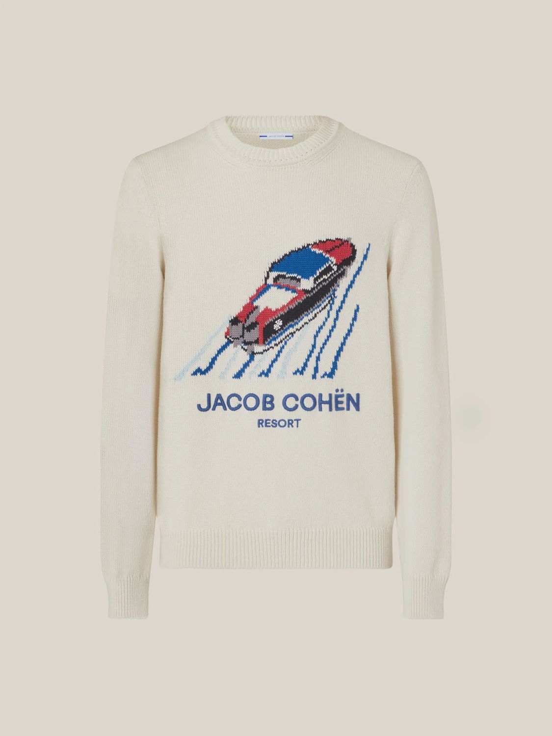 Trui Jacob Cohën Resort  Cream White JUR_SG006 001 X0001 FL A30