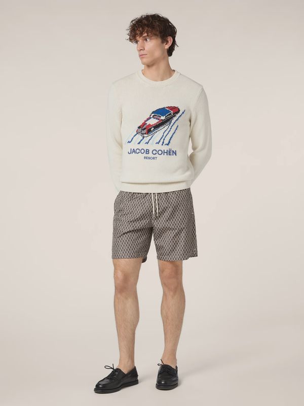 Trui Jacob Cohën Resort  Cream White JUR_SG006 001 X0001 FL A30