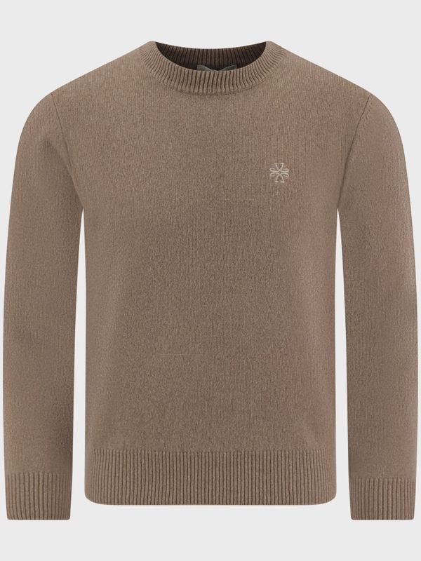 CREWNECK TRUI TAUPE – WOL &amp; CASHMERE JUM_SG021 D788