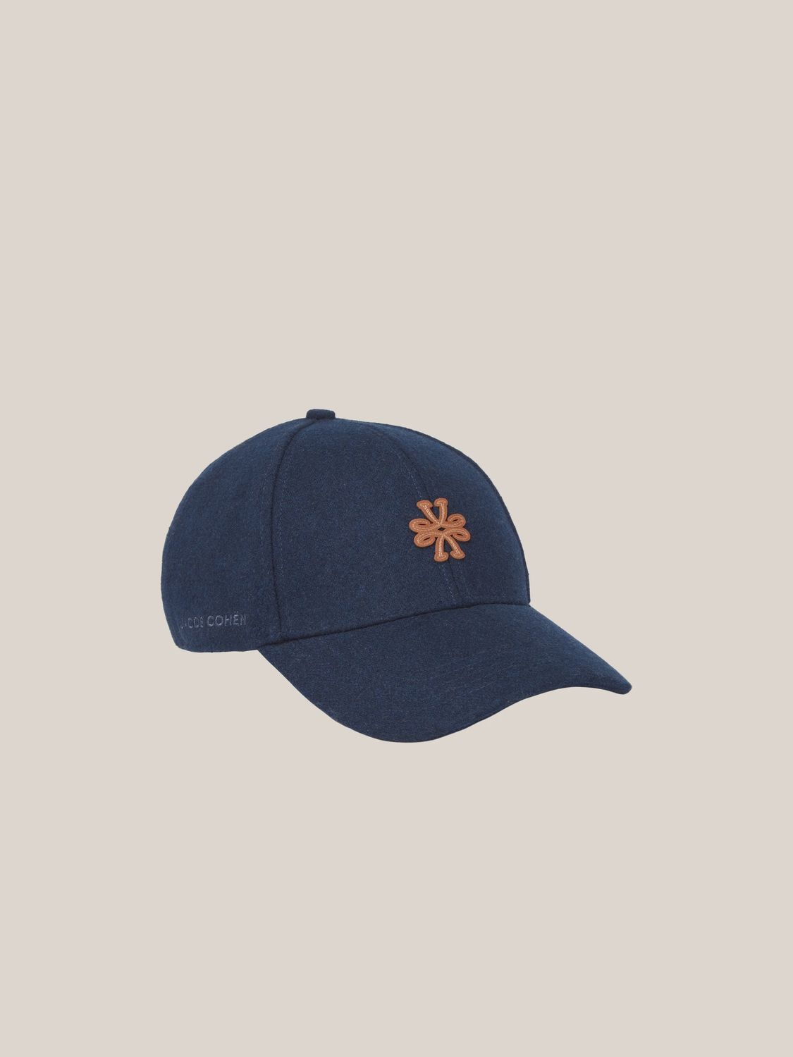 Jacob Cohën Navy Wool Baseball Cap