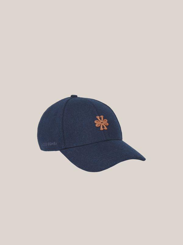 Jacob Cohën Navy Wool Baseball Cap
