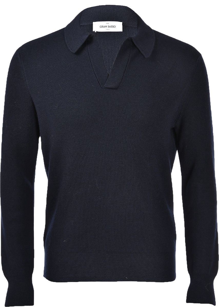 Buttonless Polo/Trui Navy Col. 598