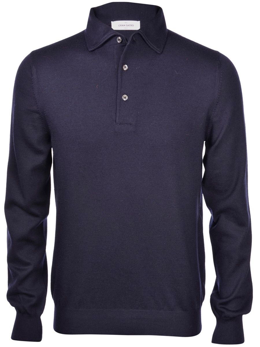 Knitted Polo Navy