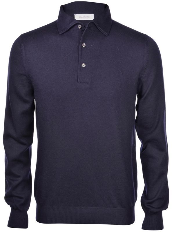 Knitted Polo Navy