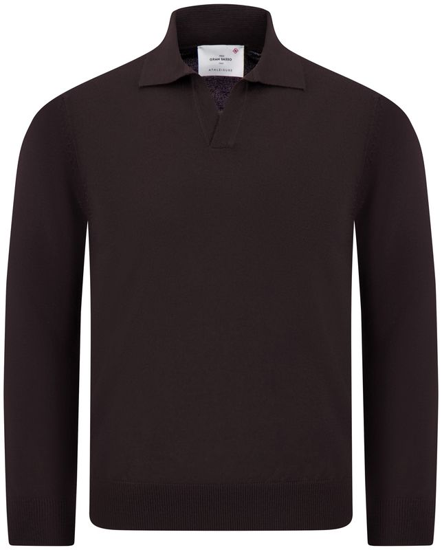 Buttonless Polo/Trui D.Bruin