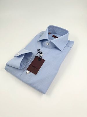 Barba Journey Shirt – Lichtblauw Piqué - 0003