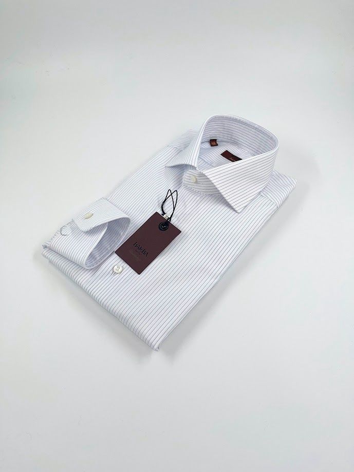 Barba Journey Shirt – Wit/Blauw Streep - 0001