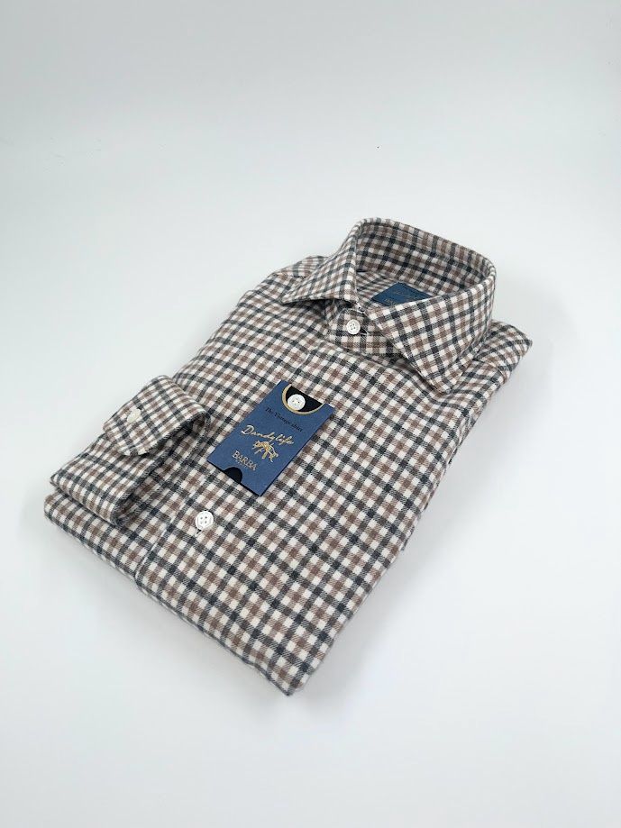 Dandylife Shirt – Bruin Blokmotief Flanel