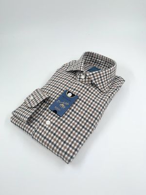 Dandylife Shirt – Bruin Blokmotief Flanel