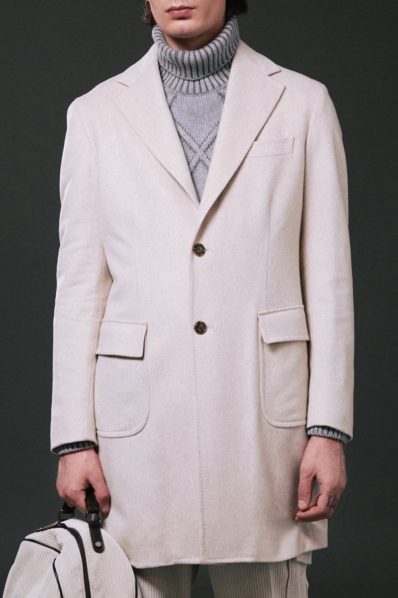 Barba Napoli Coat - Col.0005 (Beige)