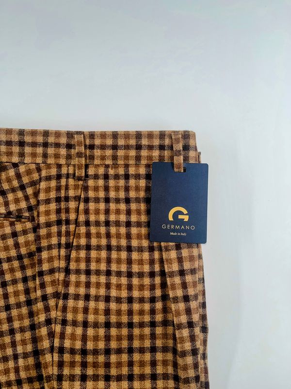 Germano Pantalon – Bruin Blokmotief