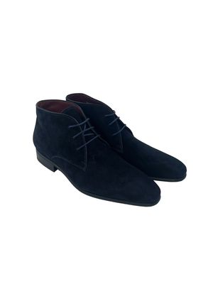 Fratelli Borgioli – Luxor Navy Suede Veterschoen (2242 3040831)
