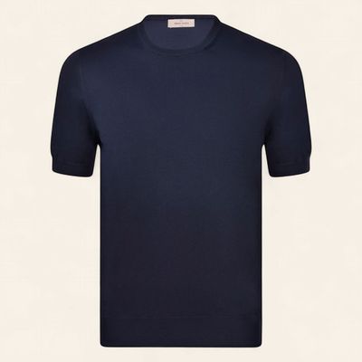 Gran Sasso Organic Cotton T-shirt - Navy